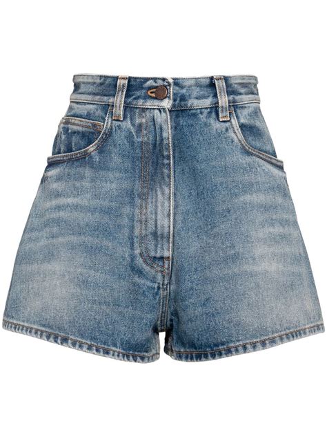 prada pants 2018|Prada denim shorts.